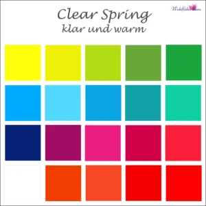 Clear Spring Farbtyp Farben