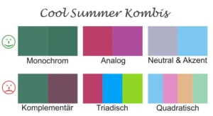 Cool Summer Kleidung Farbkombinationen