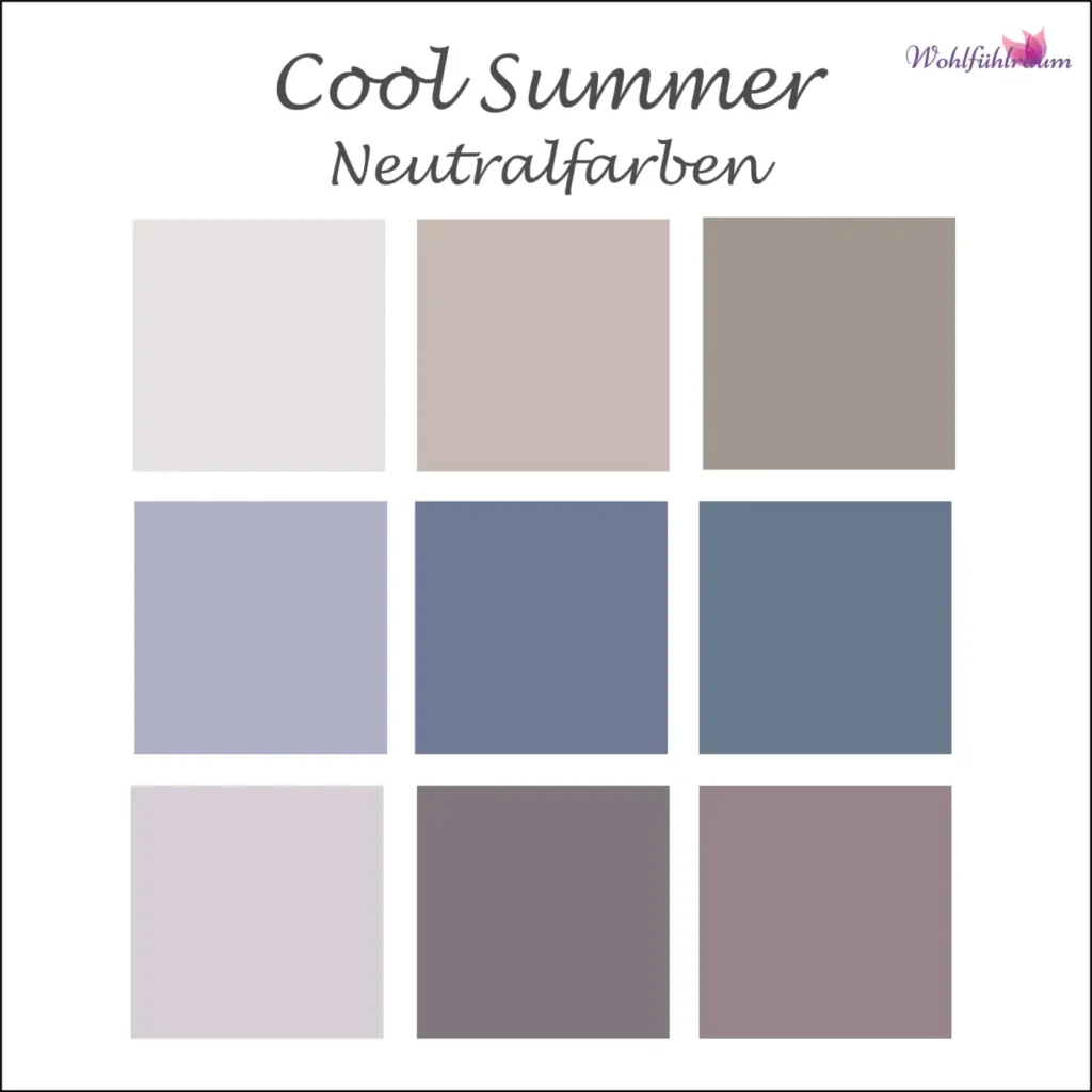 Cool Summer Neutrale Farben