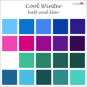 Farbtyp Cool Winter Farben