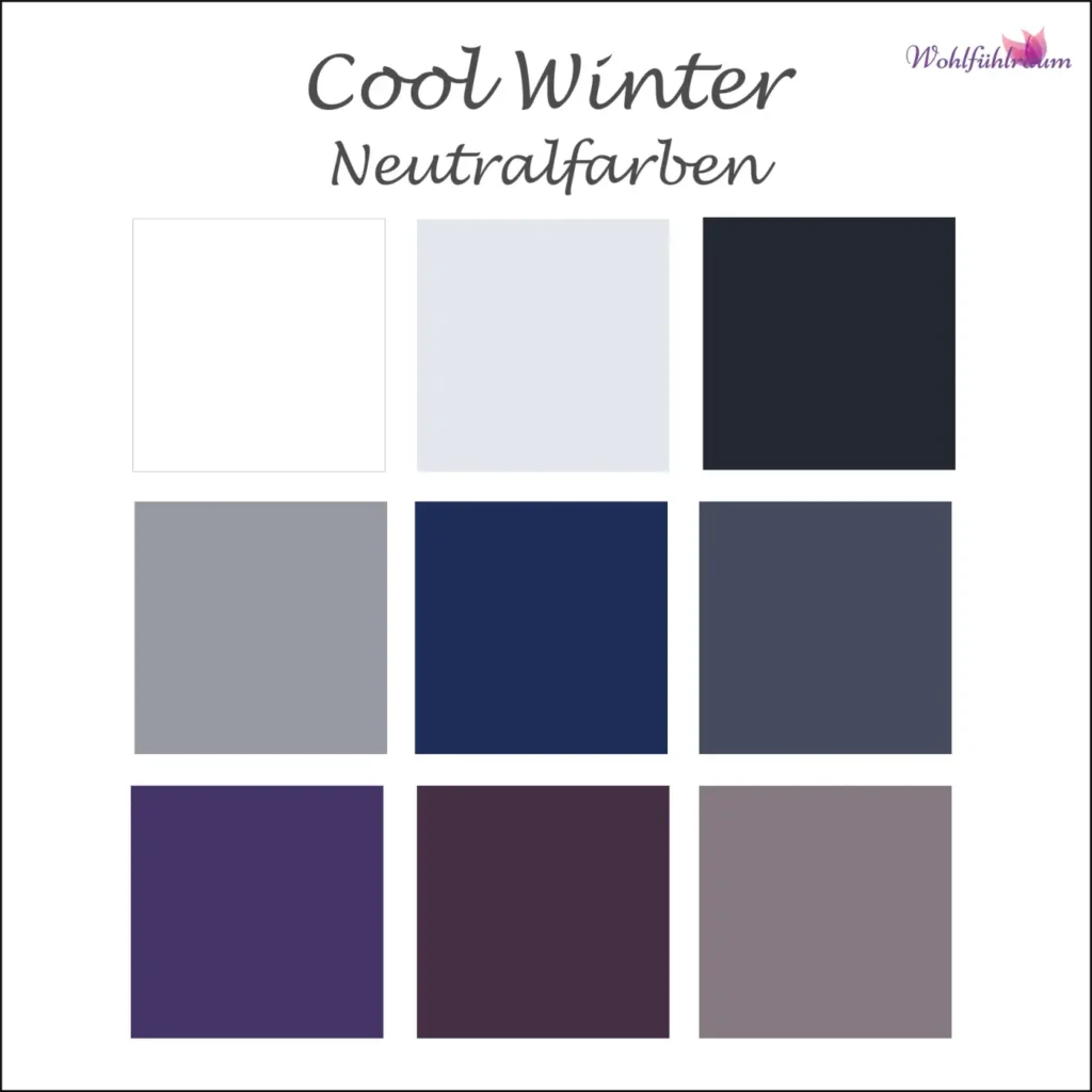 Cool Winter Neutrale Farben
