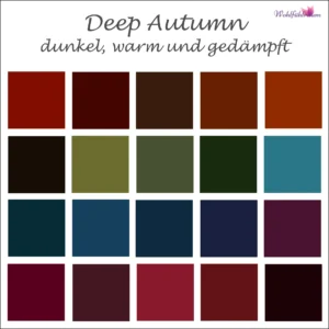 Farbtyp Deep Autumn Farben