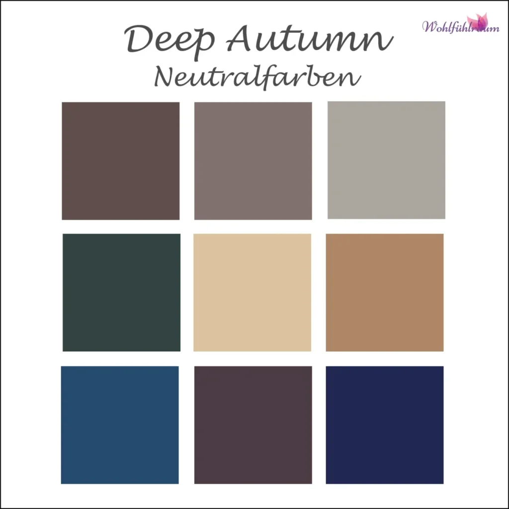 Deep Autumn Neutrale Farben
