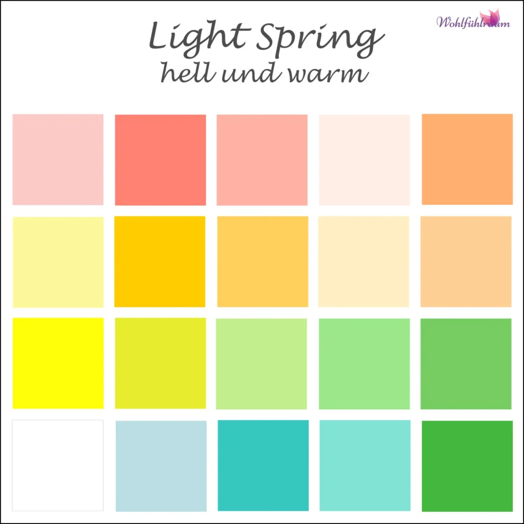 Farbtyp Light Spring Farben