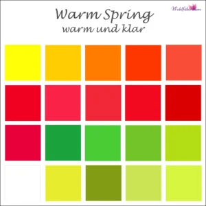 Farbtyp Warm Spring Farben