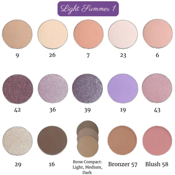 Light Summer Make-up Palette 1