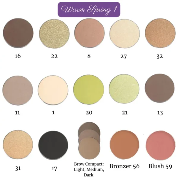 Warm Spring Make-up Palette 1